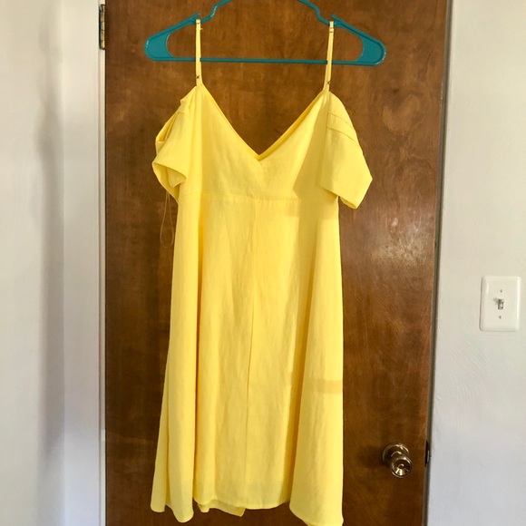Yellow off the shoulder dress - Picture 3 of 8